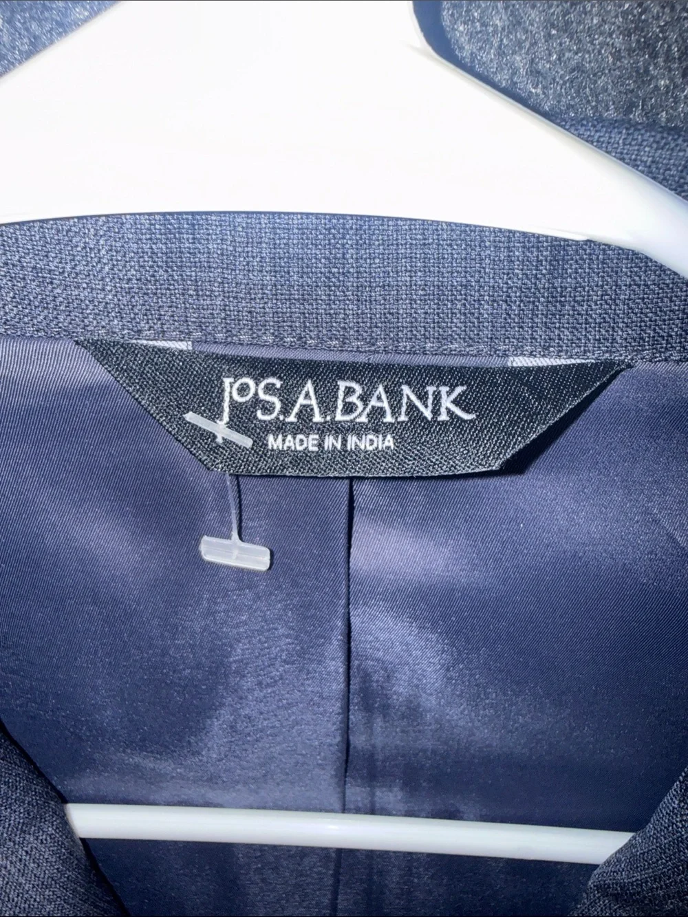 Jos A Bank Traveler Slim Fit Wool Sport Coat Blazer Blue 38R 312990